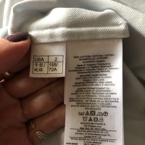 Brooks Brothers Button-Up Blouse NWT - Picture 8 of 12